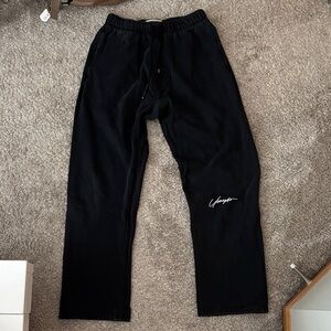 youngla black signature straight leg joggers